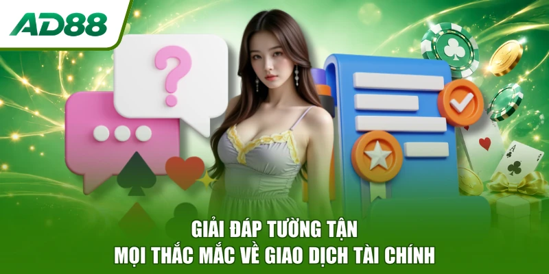 Giải đáp tường tận mọi thắc mắc về giao dịch tài chính