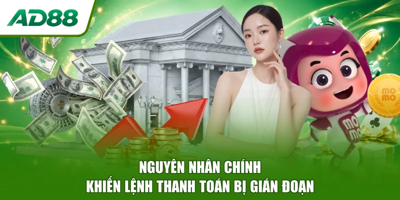 Nguyên nhân chính khiến lệnh thanh toán bị gián đoạn
