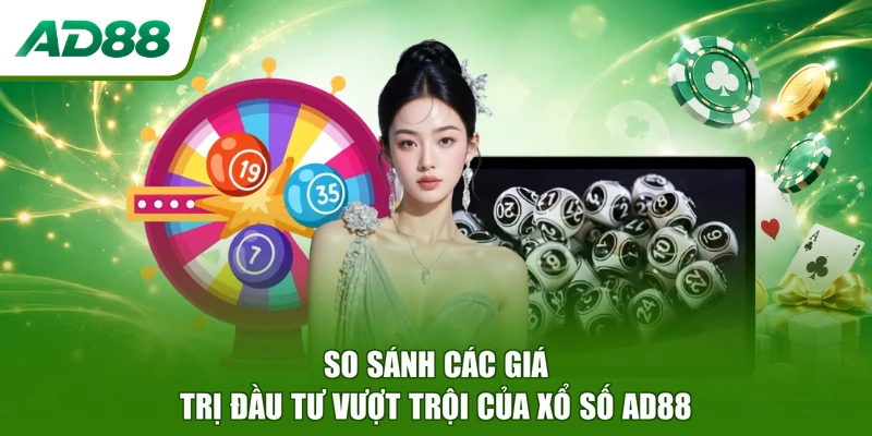 So sánh các giá trị đầu tư vượt trội của xổ số AD88