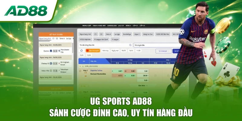 UG Sports AD88 - Sảnh Cược Đỉnh Cao, Uy Tín Hàng Đầu